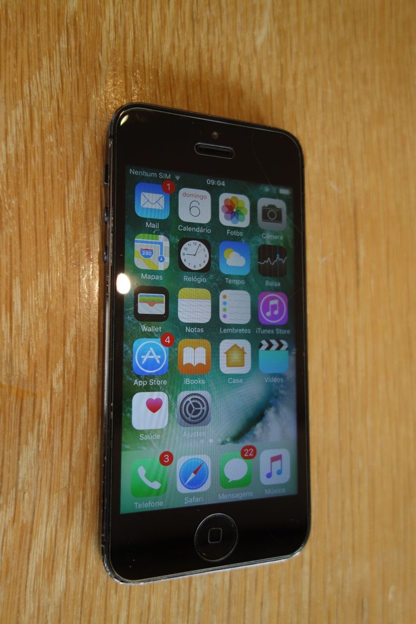 Iphone 5 : Preto : Model A1428 | Iphone Apple Usado 28087546 | enjoei