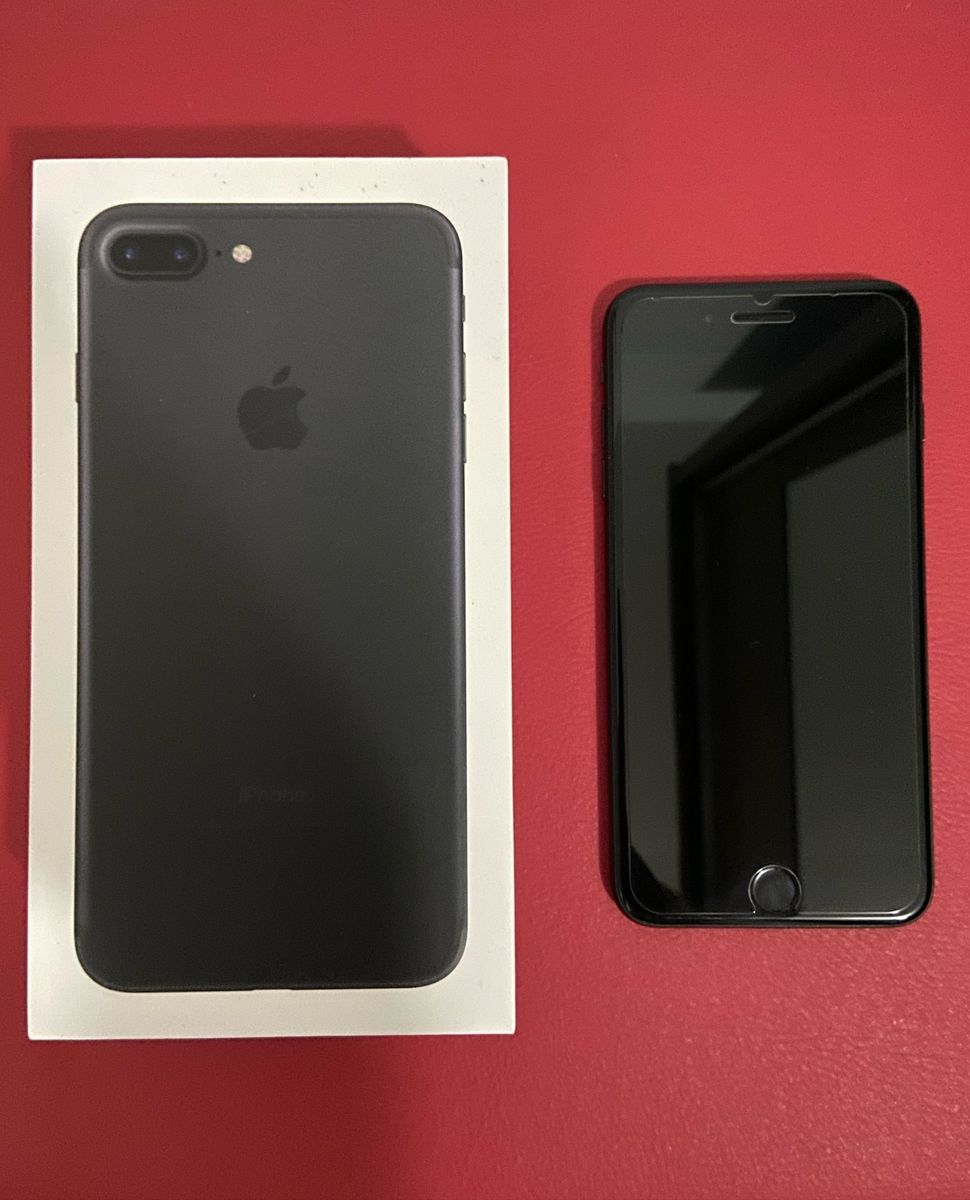 Iphone 7 Plus 128gb Preto Mate Impecável Iphone Apple