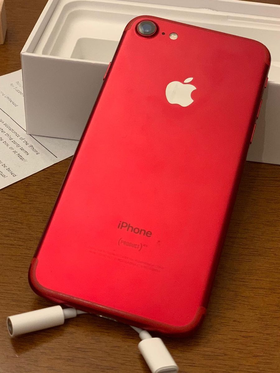 iPhone7 RED 128GB - スマートフォン/携帯電話