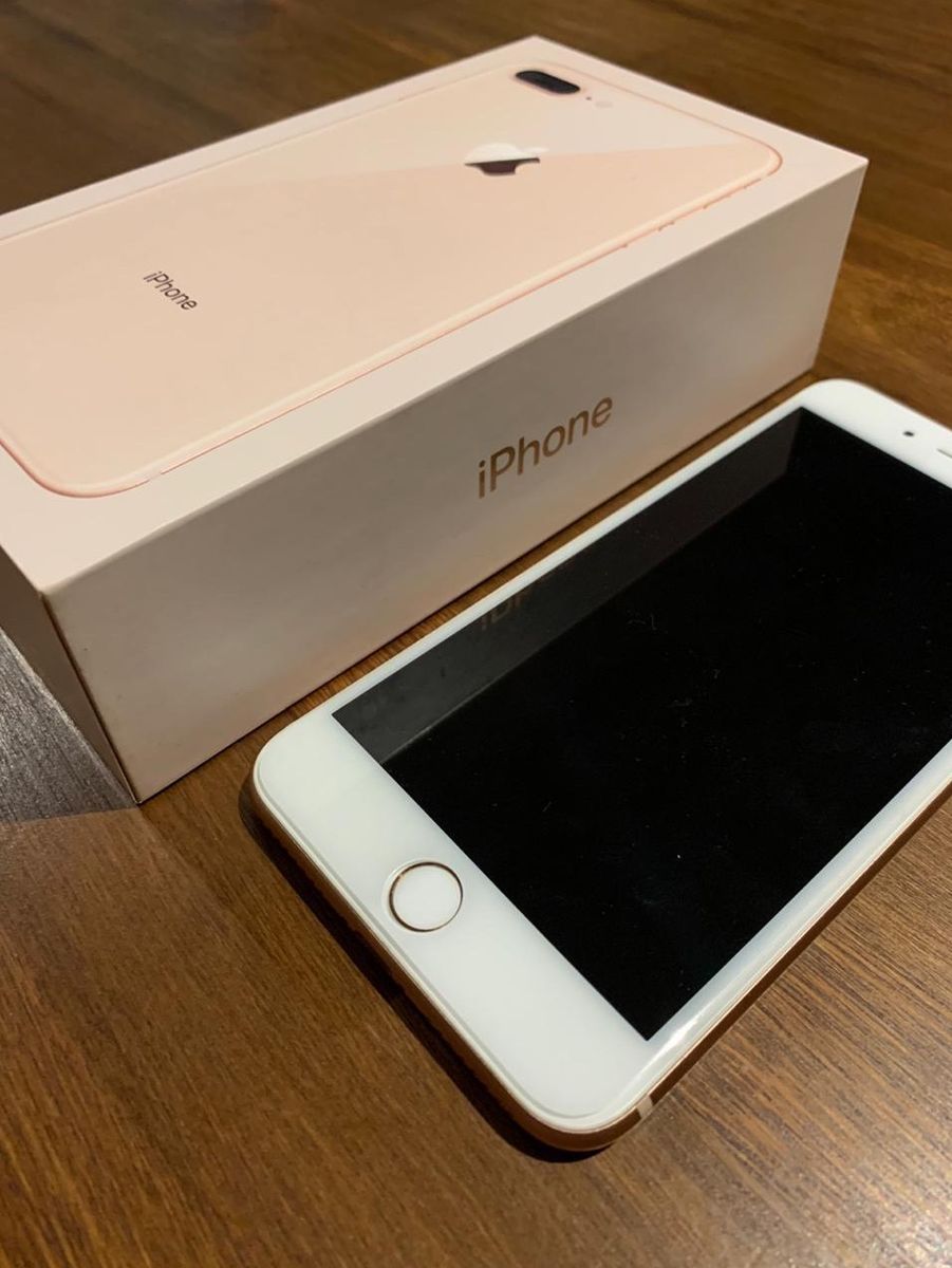 Iphone 8 Plus Dourado 64gb Iphone Apple Usado 48289446