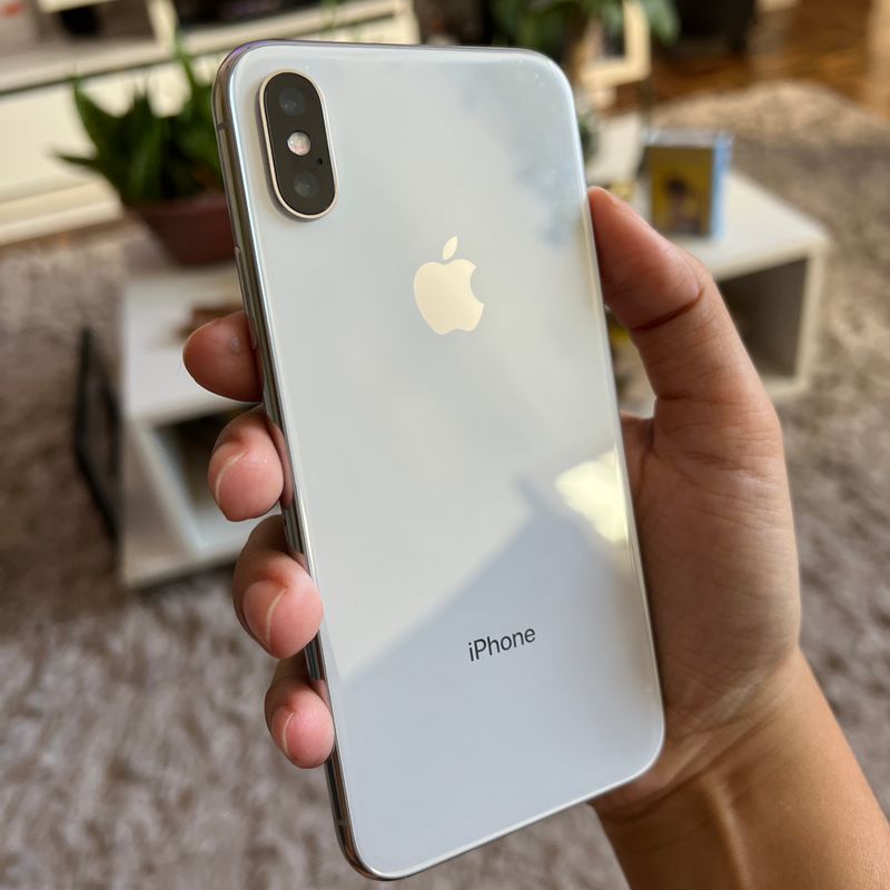 iPhone X シルバー Iphone X , Cor Silver, 64gb - com 77% de Bateria, Nf e Cabo do