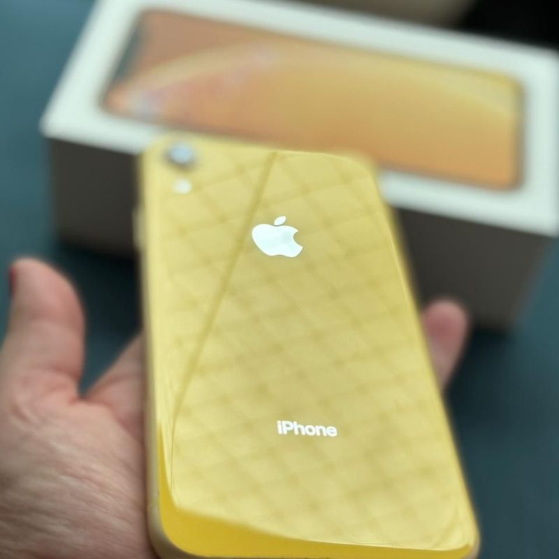 Iphone Xr Amarelo 128gb - Seminovo - Ios 18.0.1 - Excelente Estado