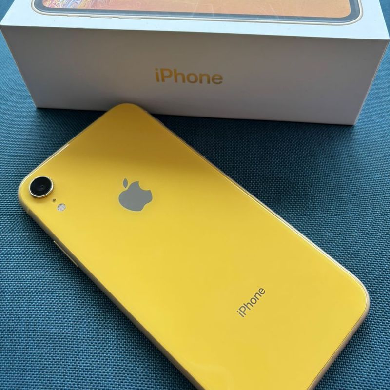 Iphone Xr Amarelo 128gb - Seminovo - Ios 18.0.1 - Excelente Estado
