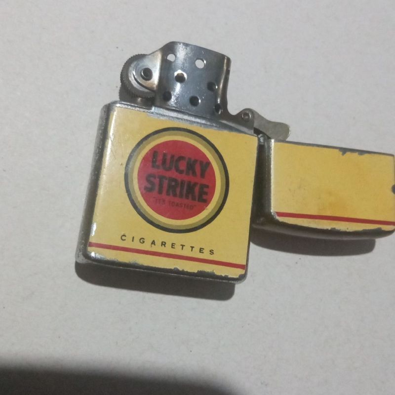 Isqueiro Penguin Lucky Strike Made In Japan,Original,+-Década 60