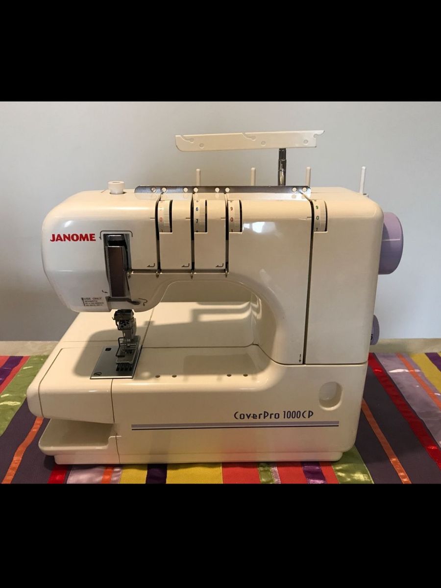 Máquina de Costura Galoneira Janome Coverpro 1000cp Ponto Cruzado
