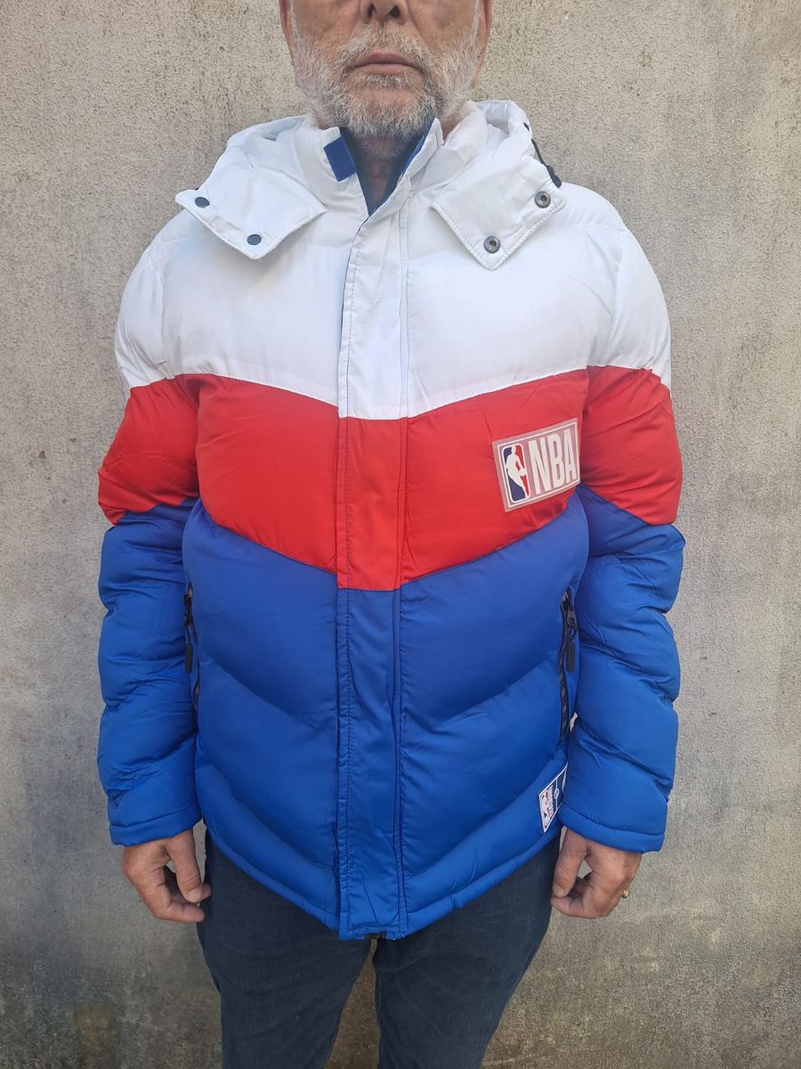 Jaquea Nba Puffer Bobojaco Multicolor Estufada Logo Patch Basquete ...