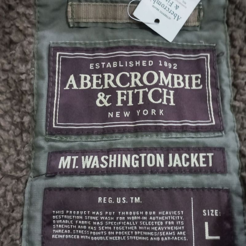 Jaqueta Abercrombie &Amp; Fitch Mt Washington Nova | Abercrombie