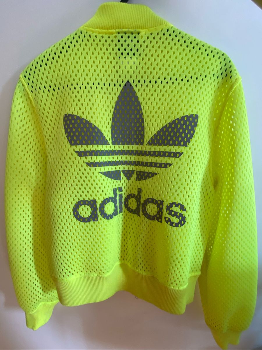 jaqueta adidas amarela