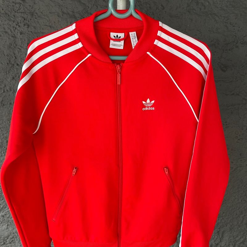 Jaqueta Adidas Bomber Originals Sst Track Top Vermelha Casaco Feminino  Adidas Usado 92583775 enjoei - Main Image