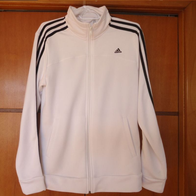 Jaqueta Adidas Branca Dri-Fit Blusa Feminina Adidas Usado