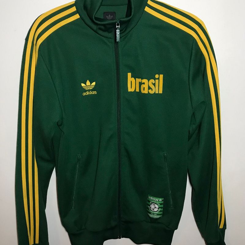 Jaqueta Adidas Brasil Seleção 1970 (original) Casaco Feminino Adidas  Usado 37356113 enjoei