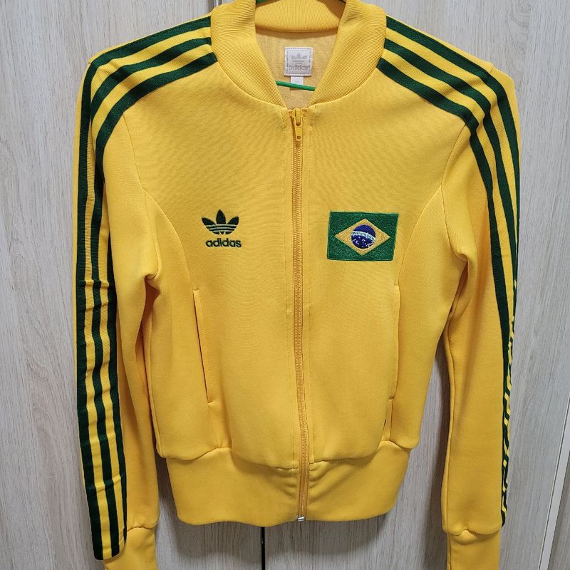 Jaqueta Adidas Copa do Mundo Fifa Futebol Brasil Pista Feminina Pp