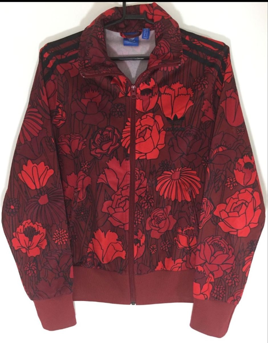 jaqueta feminina adidas floral