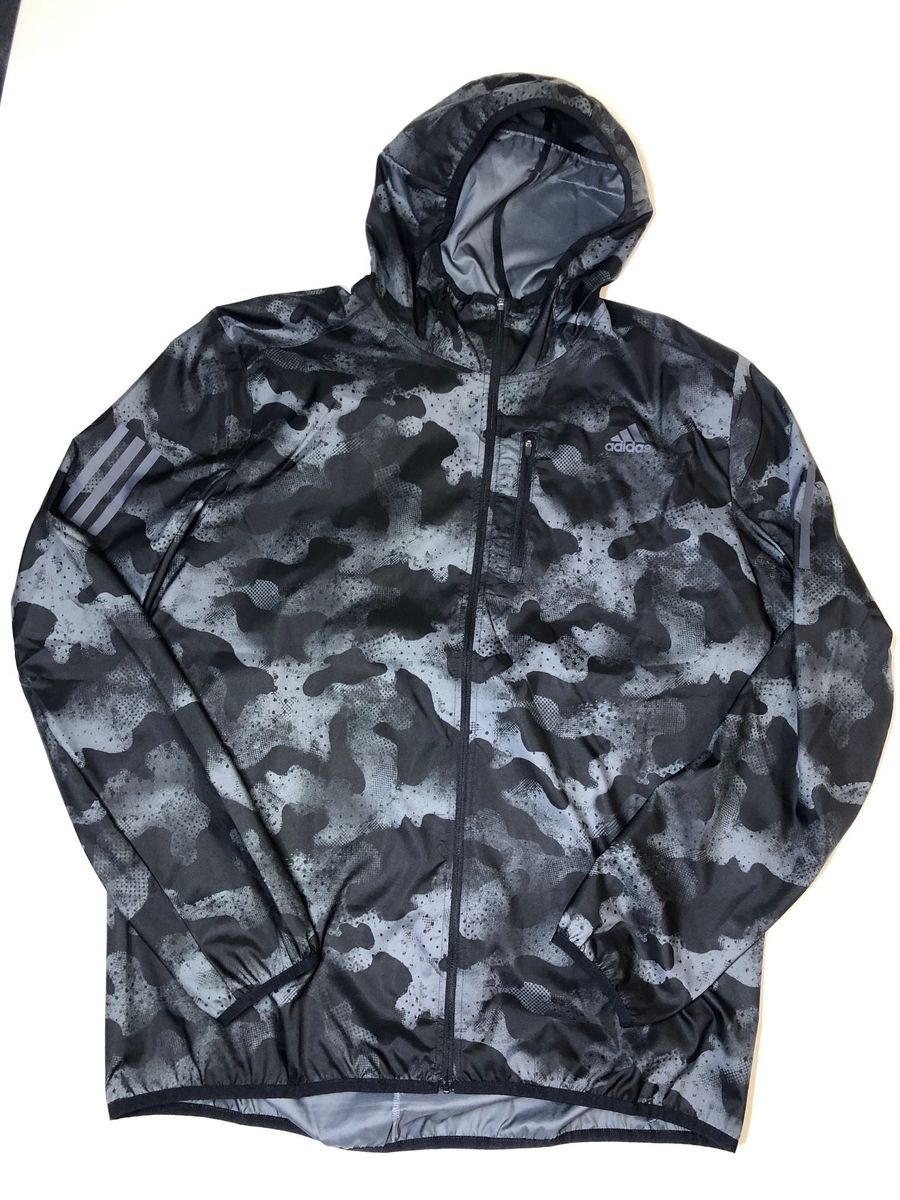 jaqueta camuflada masculina adidas