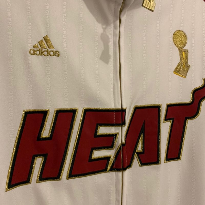Jaqueta Adidas Nba - Miami Heat | Casaco Masculino Adidas Usado