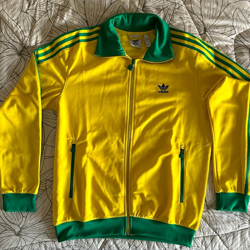Jaqueta Adidas Originals Beckenbauer Ver de Amarela Brasil Casaco  Masculino Adidas Usado 100592869 enjoei