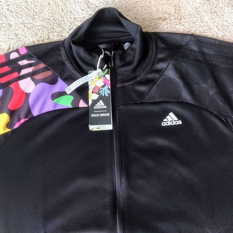 adidas × RICH MNISI コラボ　サイクルジャケット　総柄 Jaqueta Adidas Rich Mnisi - Nova Tam.M | Casaco Masculino Adidas