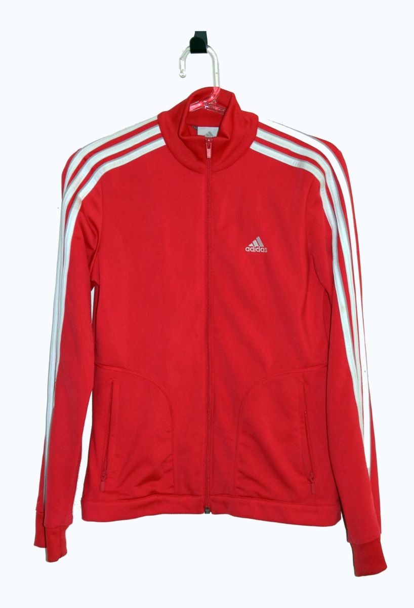 blusa de frio adidas vermelha