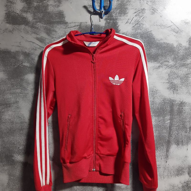 Casaco da best sale adidas vermelho