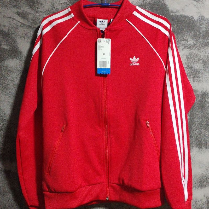 Jaqueta Adidas Vermelha Sst Adidas Nunca Usado 110413824 enjoei
