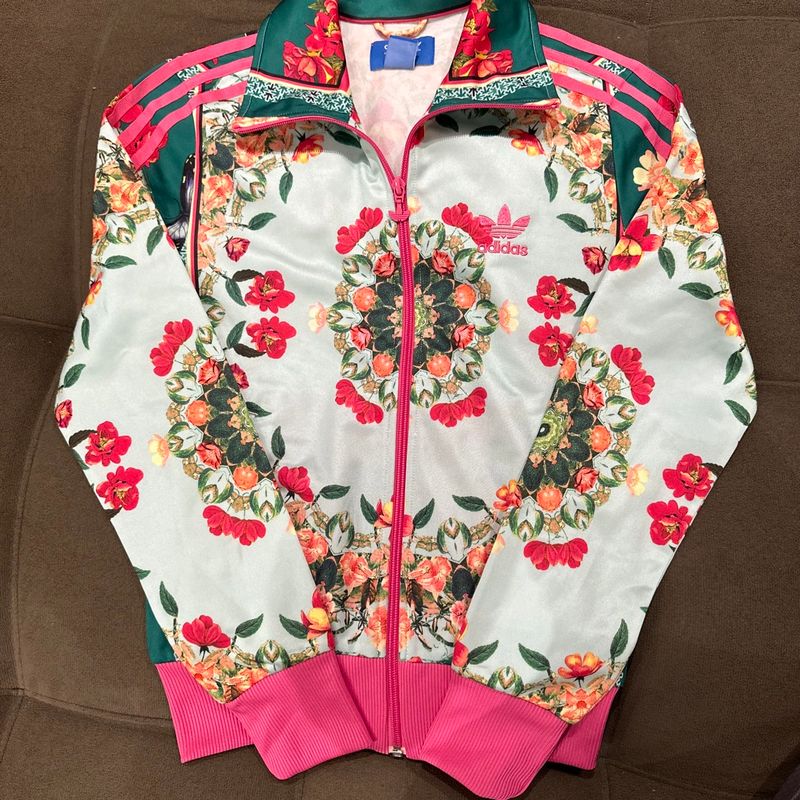 【美品】adidas Originals × FARM BORBOFLOR Jaqueta Adidas X Farm Borboflor (Xs) Impecável | Farm Nunca