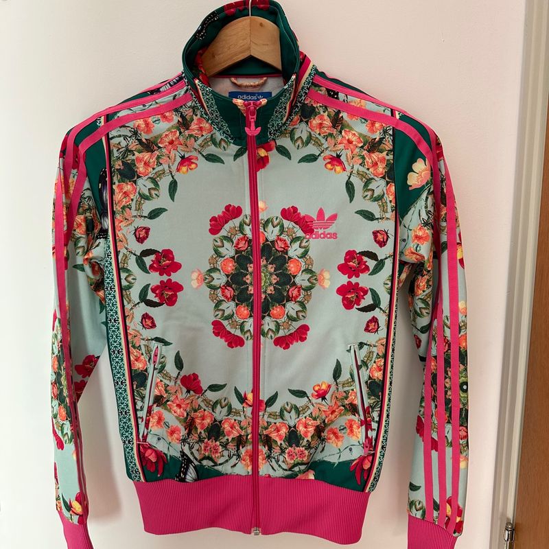 Jaqueta Adidas X Farm Borboflor (Xs) Impecável | Farm Nunca Usado