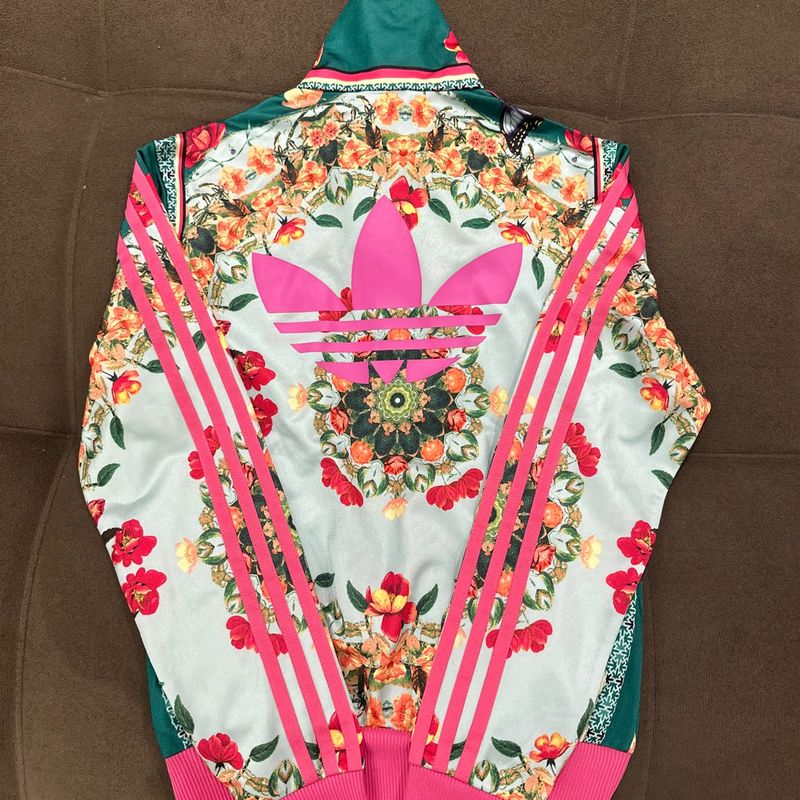 【美品】adidas Originals × FARM BORBOFLOR Jaqueta Adidas Farm Borboflor | Casaco Feminino Adidas Nunca Usado