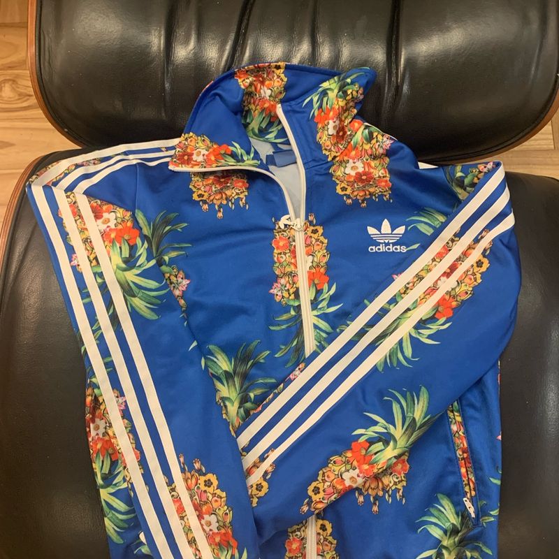 Jaqueta Feminina Casaco Adidas Floral Jaqueta Adidas X Farm