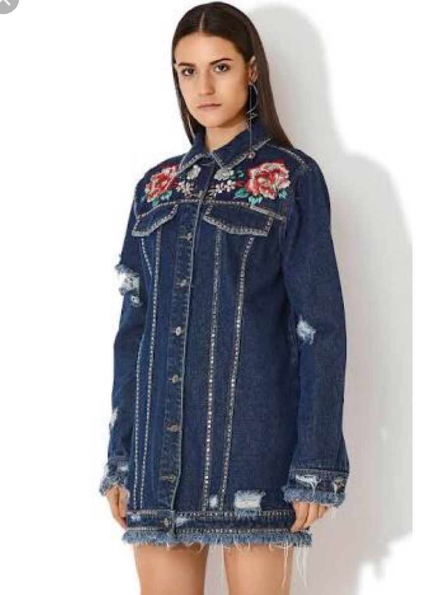 camisa jeans morena rosa