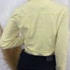 jaqueta amarelo manteiga cropped tam: 40 marisa - jaquetas marisa