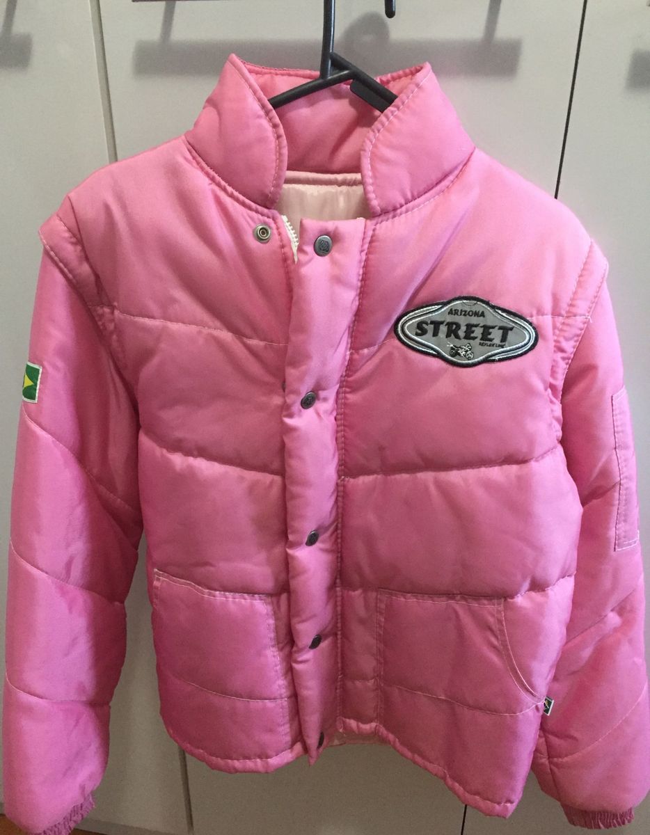 jaqueta arizona feminina rosa