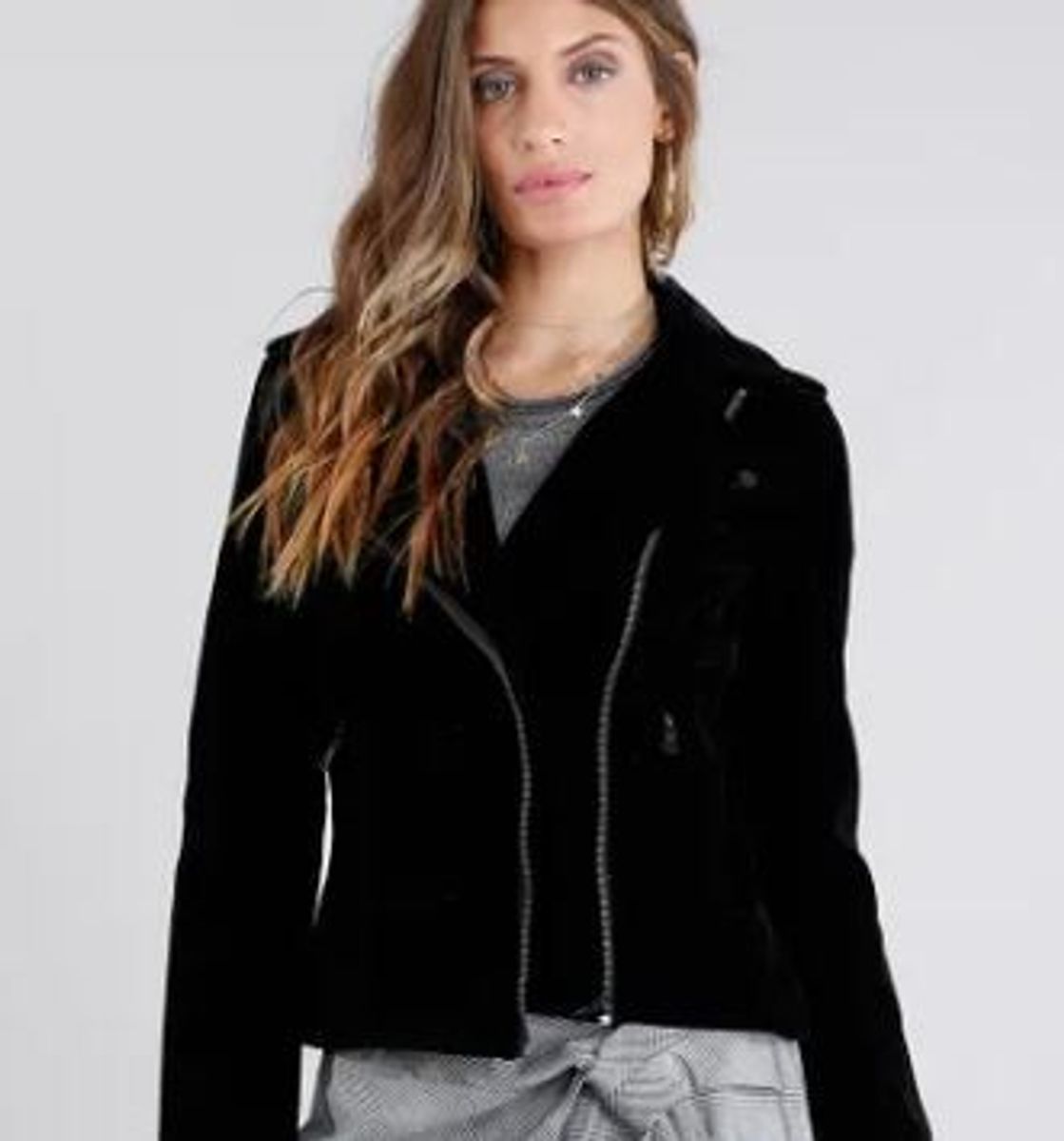 casaco preto feminino renner
