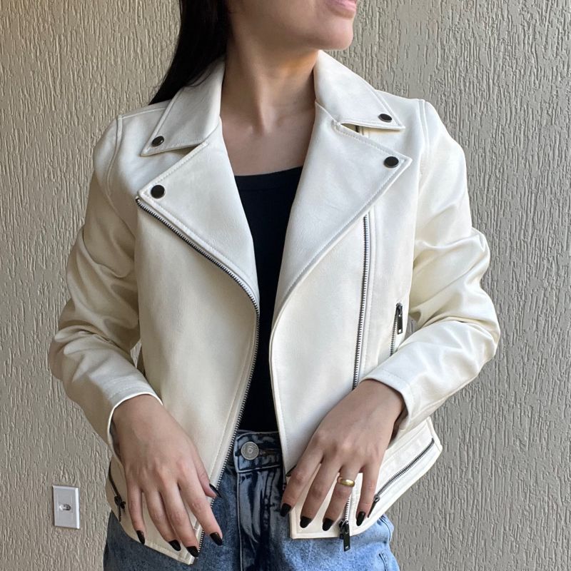 Off White Blazer Feminino De Couro Looks Com Jaqueta De Couro