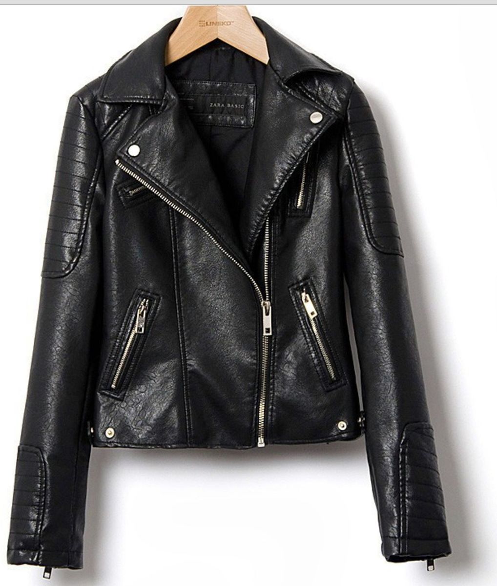 jaqueta biker zara