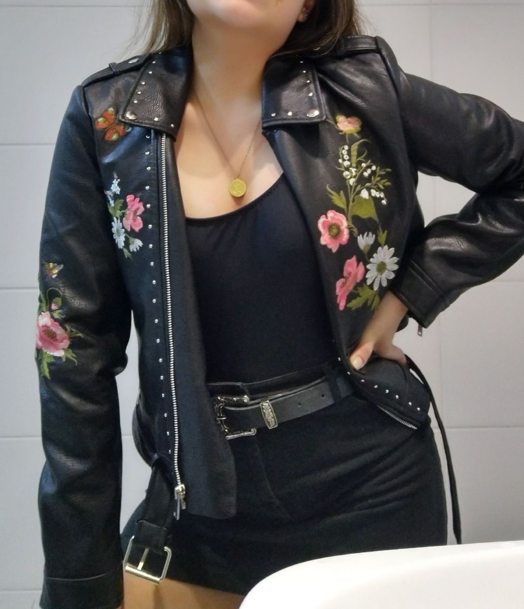 jaqueta biker facinelli