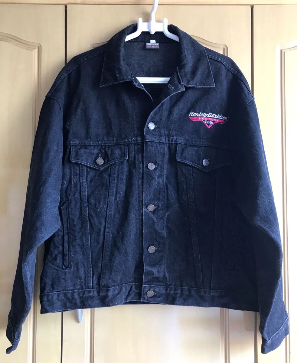 jaqueta harley davidson jeans