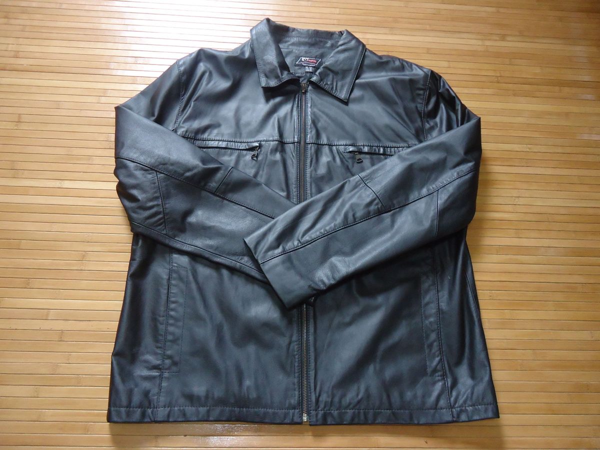jaqueta de couro usada brecho