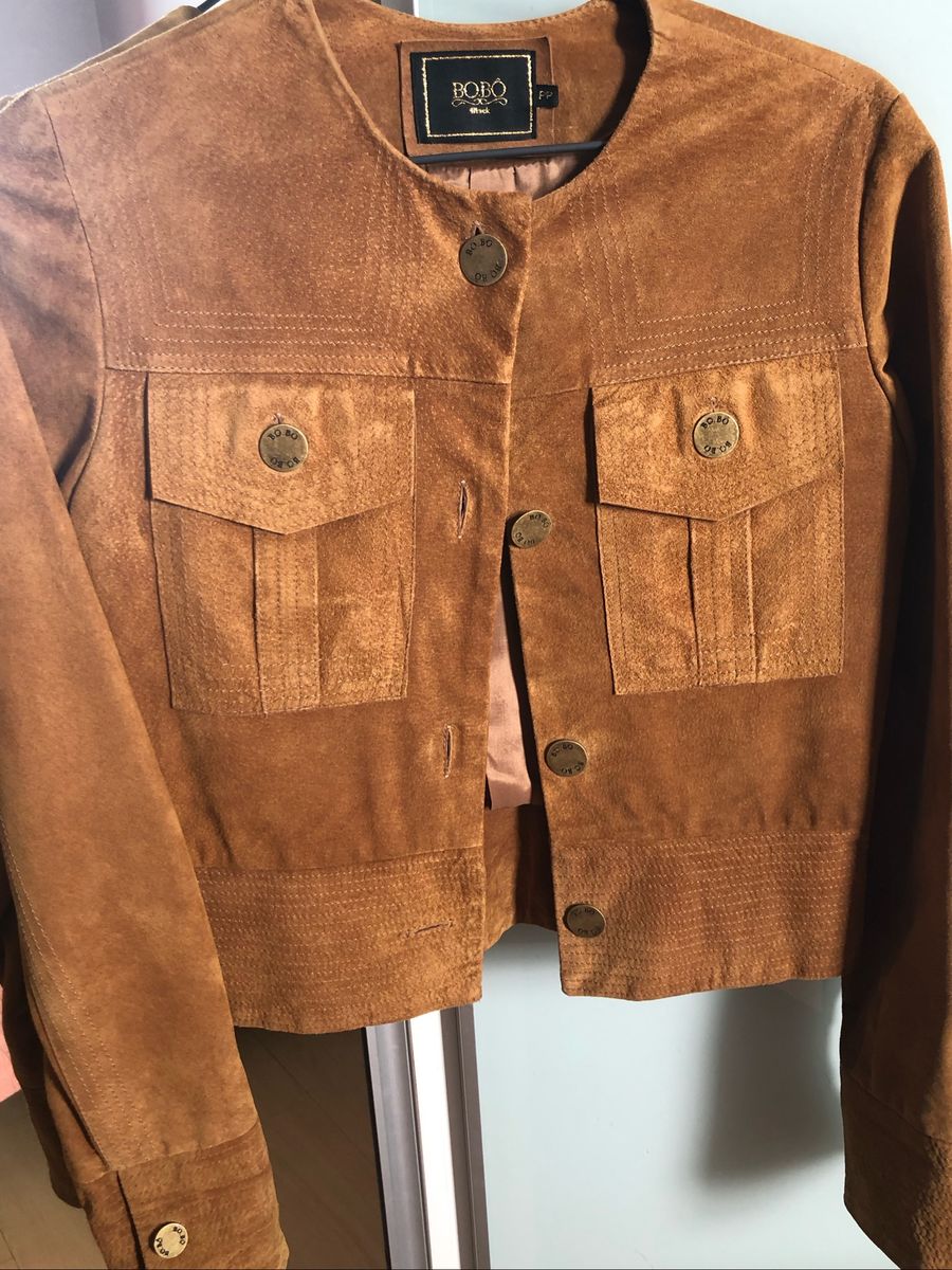 jaqueta de couro bobo