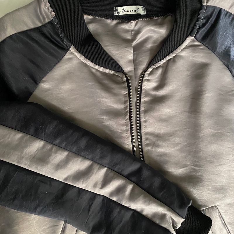 Jaqueta bomber acetinada cheap