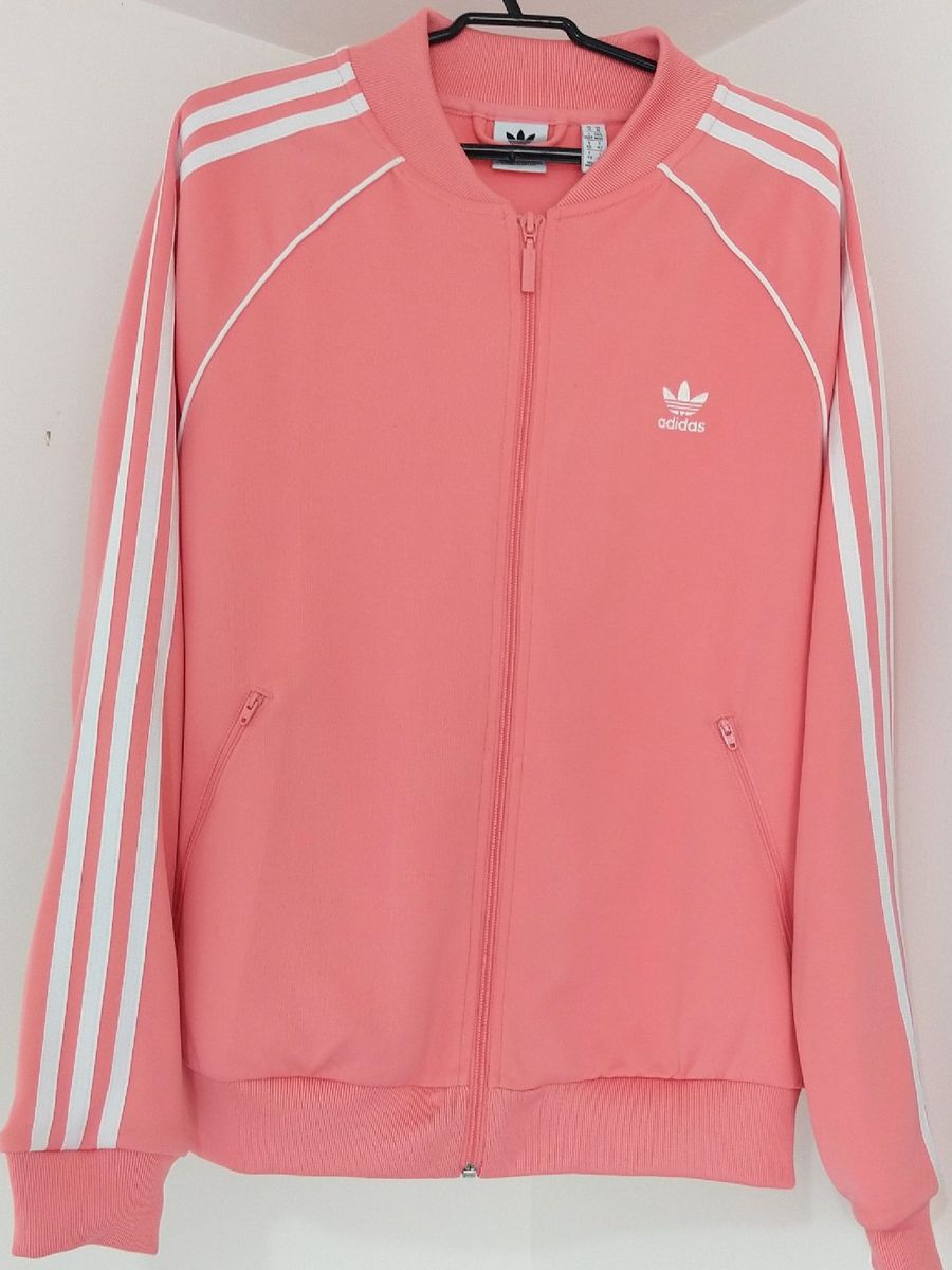 jaqueta adidas feminina rosa