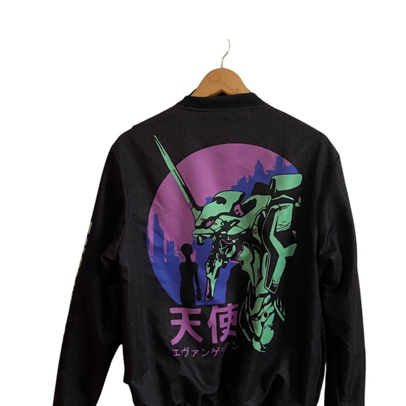 Evangelion Anime Neon Genesis Evangelion Bomber Jacket Rare? Anime