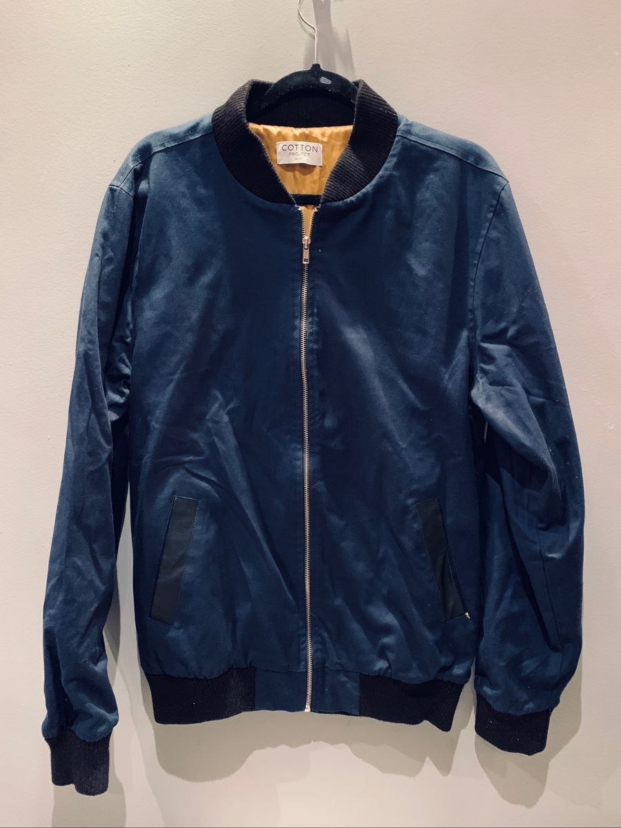 jaqueta bomber azul marinho
