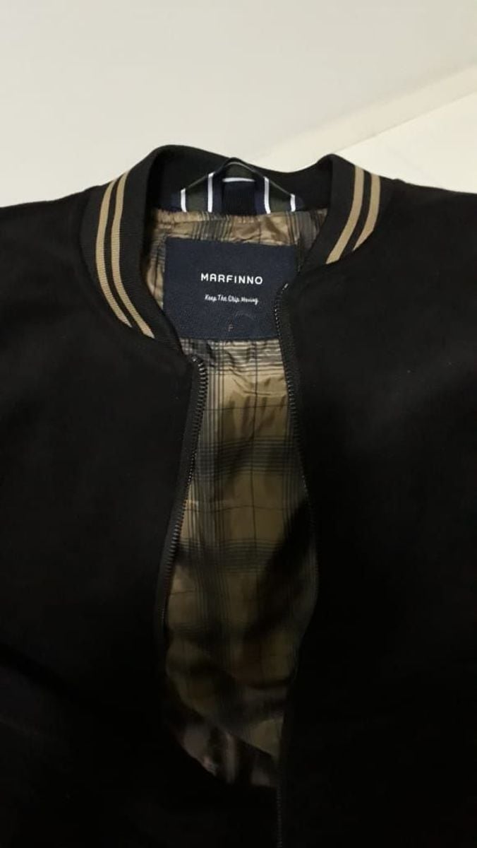 jaqueta bomber em fake suede