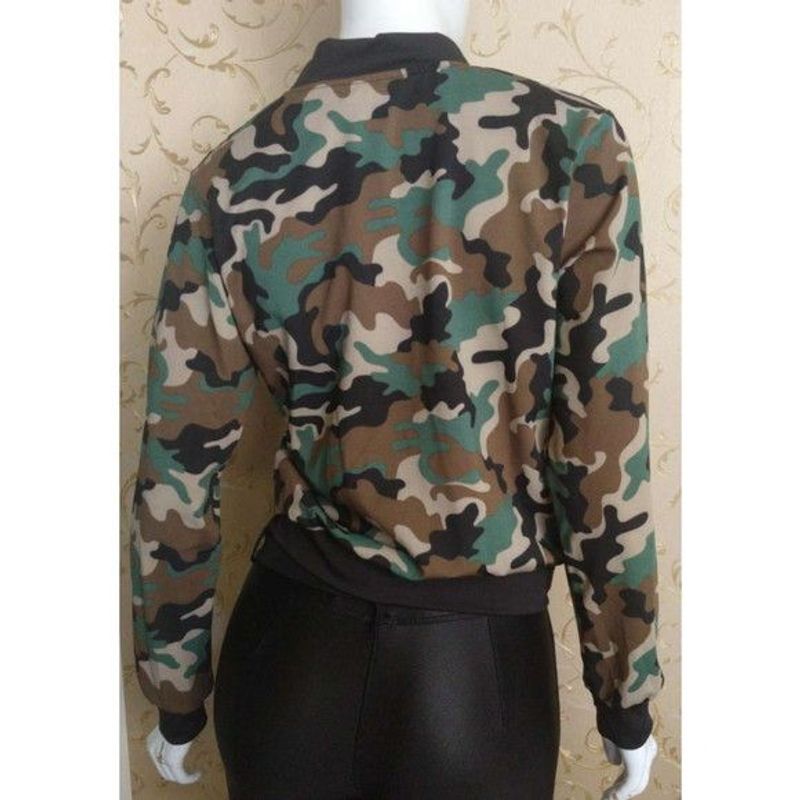 Blusa store bomber camuflada