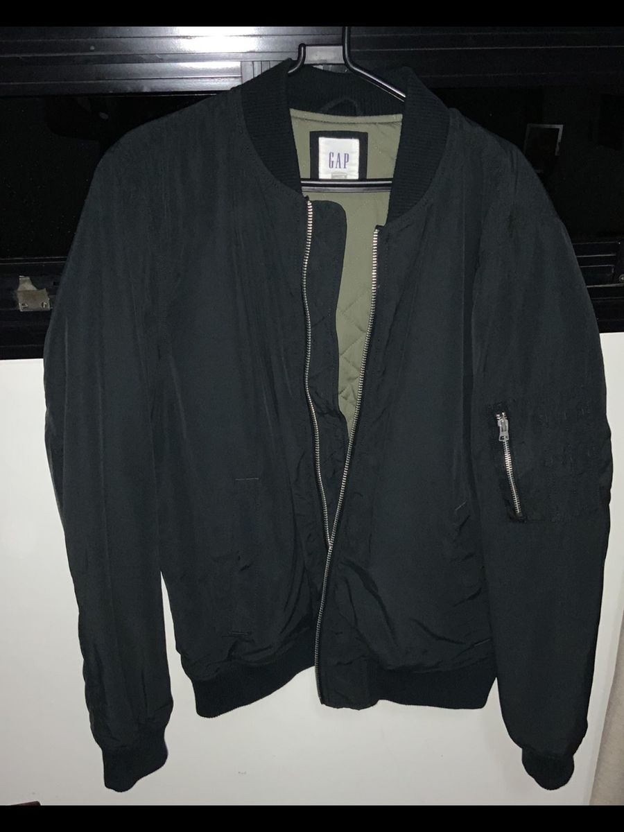 jaqueta preta masculina bomber