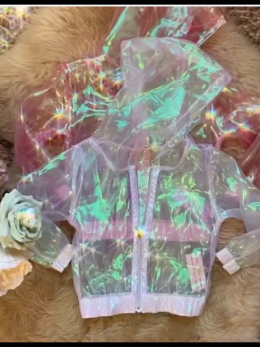 jaqueta holografica infantil