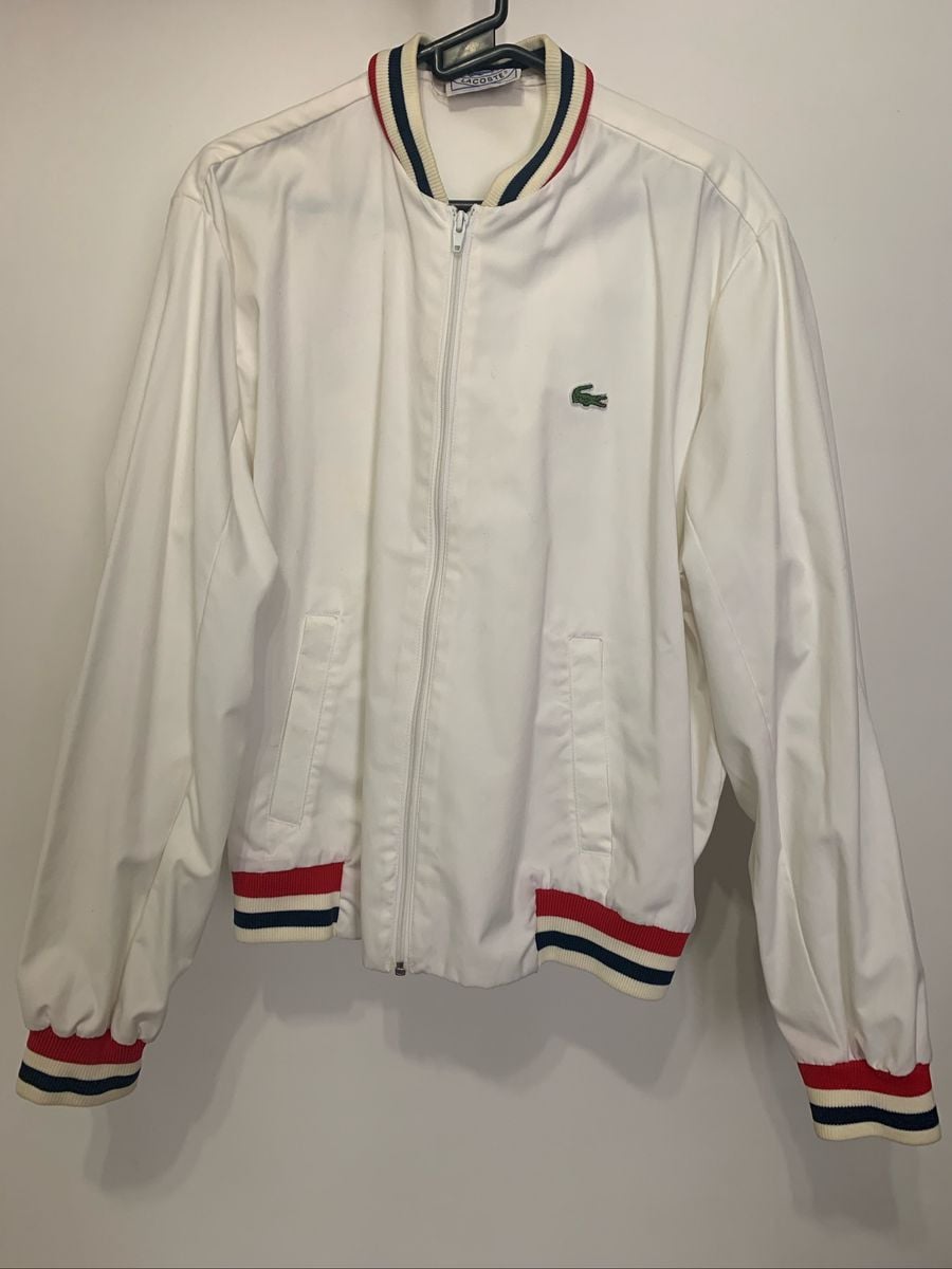 jaqueta bomber branca masculina