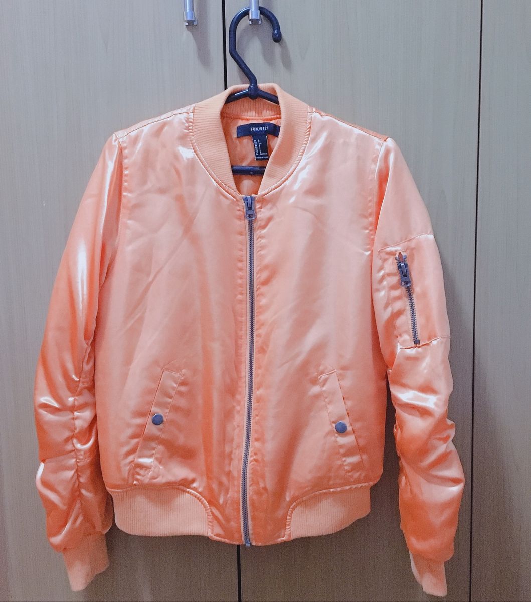 jaqueta bomber laranja