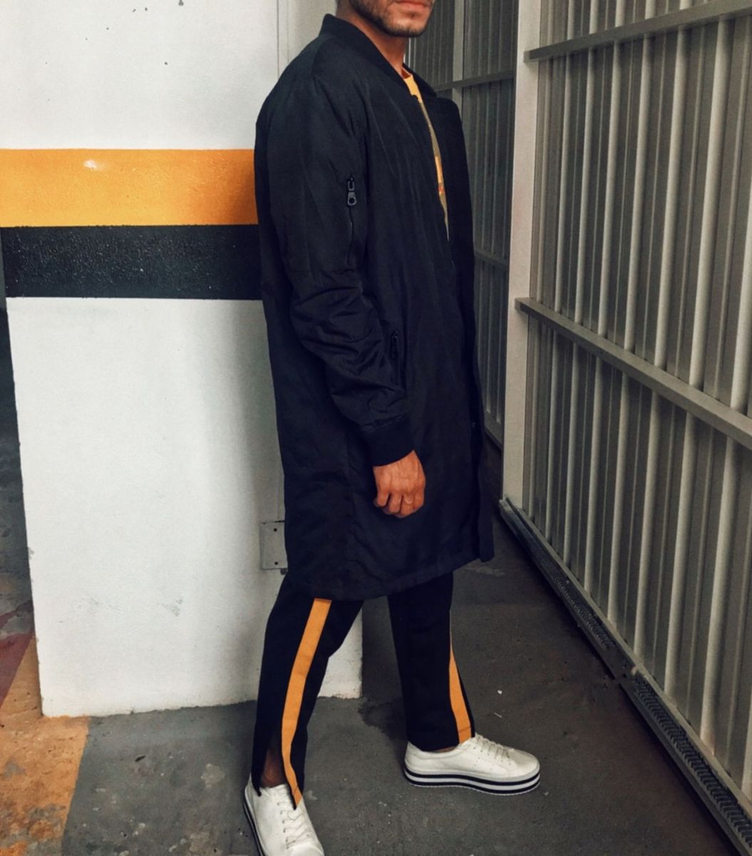 jaqueta masculina longa