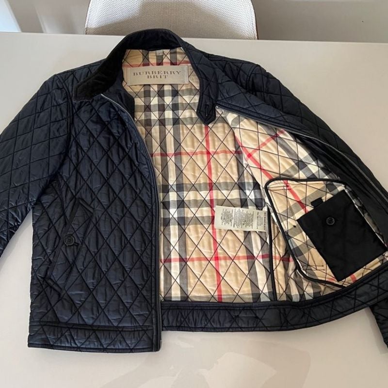 Jaqueta best sale matelasse burberry